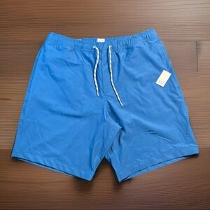 GAP Men's Blue Swim Trunks Board Shorts Size M Elastic Waist 8" Inseam NWT New